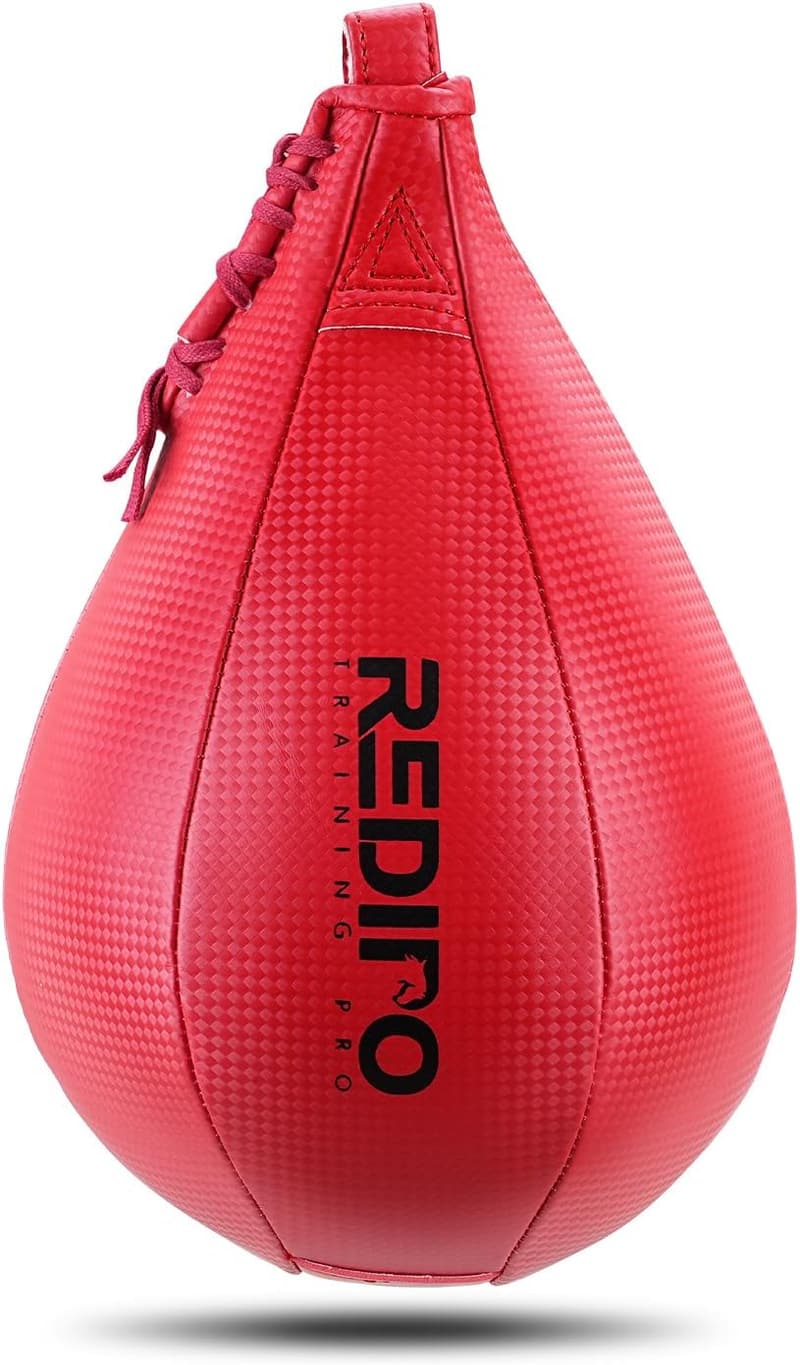 Heavy Duty PU Leather Boxing Speed Bag for MMA & Fitness