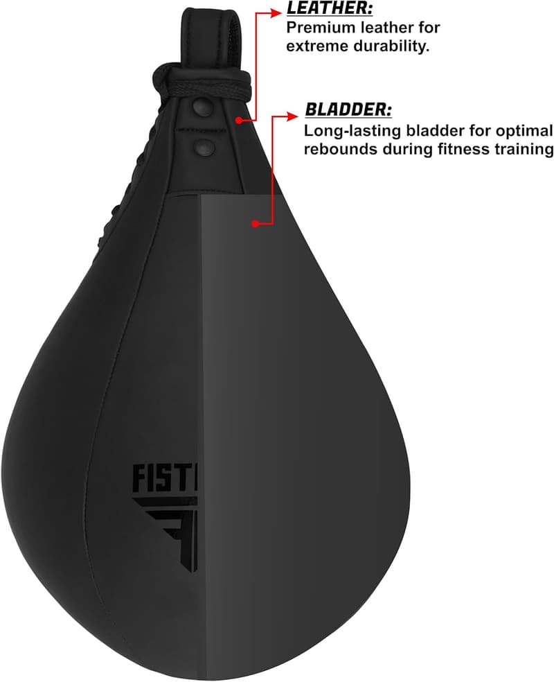 Black Speed Ball Boxing Training Kit with Punching Platform