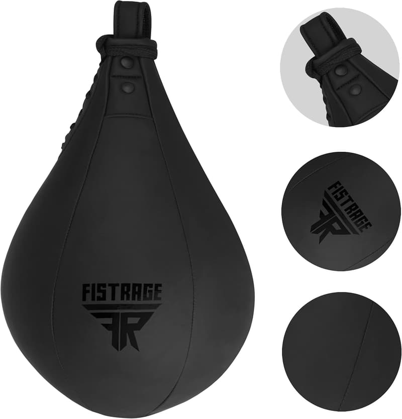Black Speed Ball Boxing Training Kit with Punching Platform