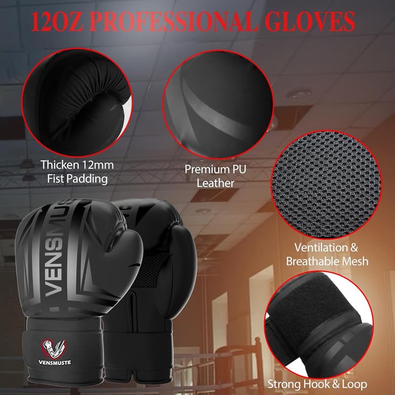 4FT Heavy Boxing Bag Set with Gloves and Chains for Adults