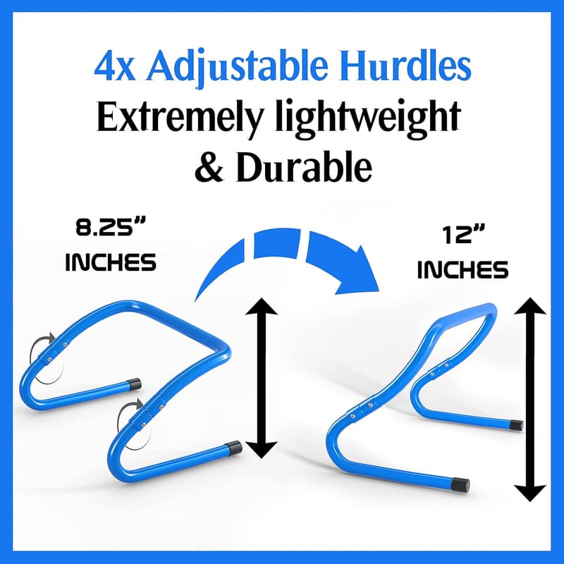 Youth Soccer Agility Training Set with Ladder, Hurdles, and Cones
