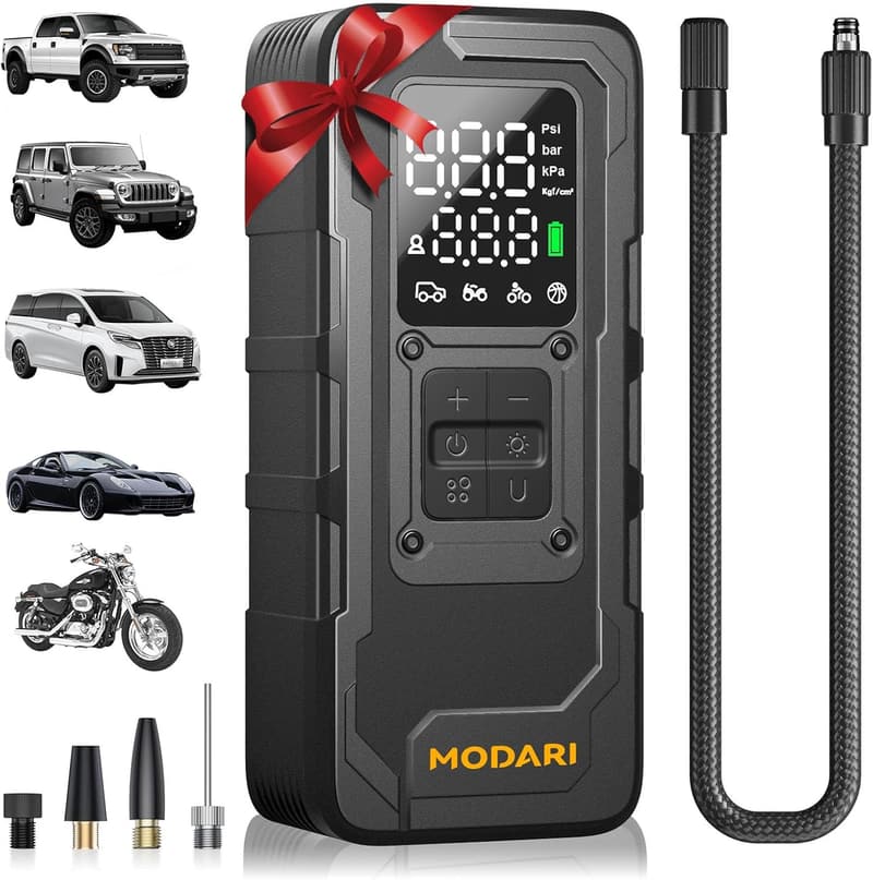 Portable Air Compressor Tire Inflator - 160 PSI Cordless Pump