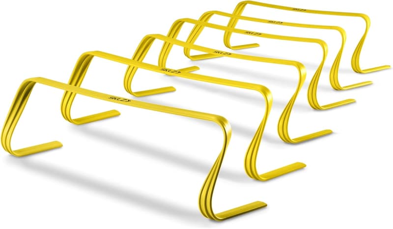Durable Agility Hurdles for Athletes – 6-Pack, Bright Yellow
