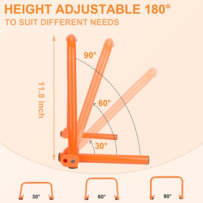 Adjustable Agility Training Hurdles Set for Sports - 6 Pieces