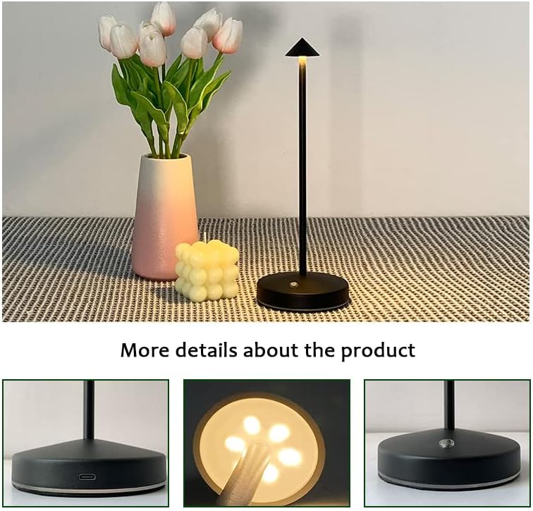 Rechargeable Cordless Touch Bar Lamp - Minimalist Design