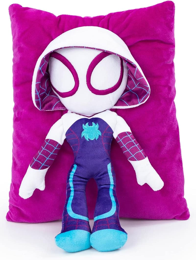 Gwen Ghost Spider 3D Plush Snuggle Pillow – 15 Inches