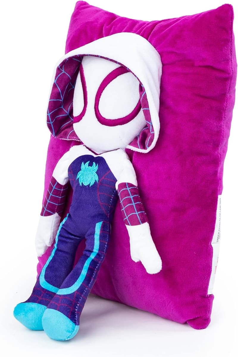 Gwen Ghost Spider 3D Plush Snuggle Pillow – 15 Inches