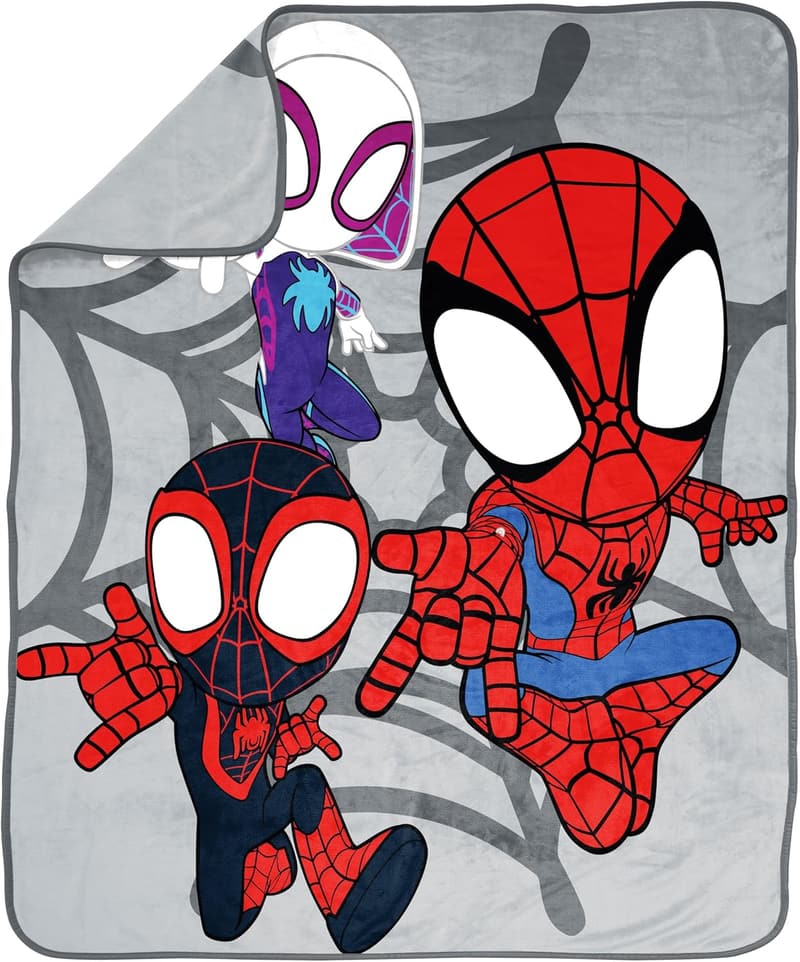 Kids Super Soft Fleece Throw Blanket - Spidey & Friends 50x60