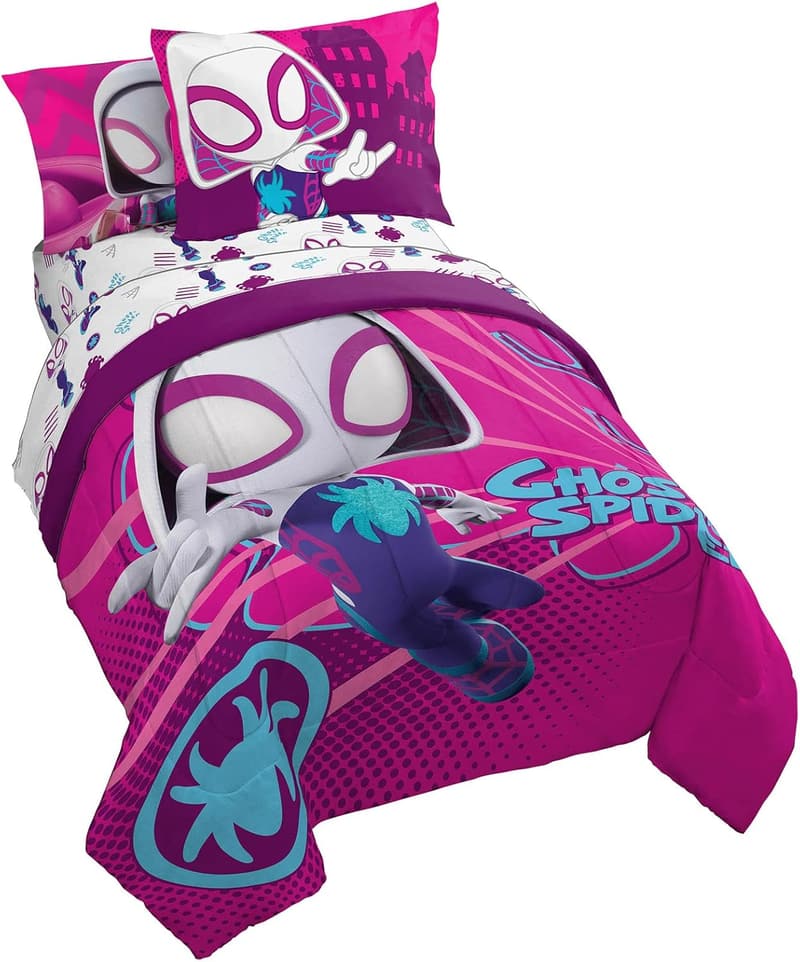 Ghost Spider Gwen 5-Piece Twin Bedding Set - Soft Microfiber