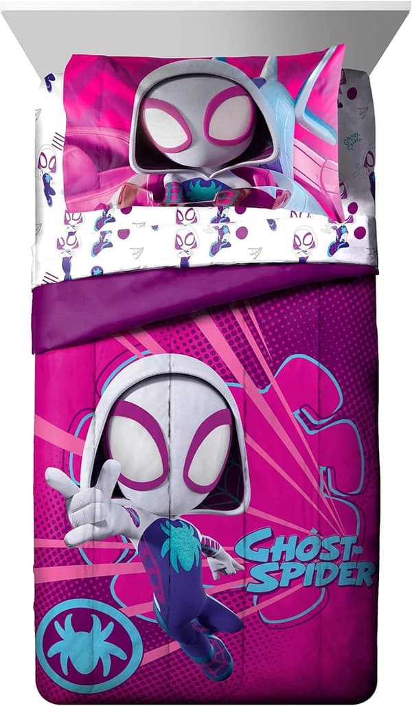 Ghost Spider Gwen 5-Piece Twin Bedding Set - Soft Microfiber