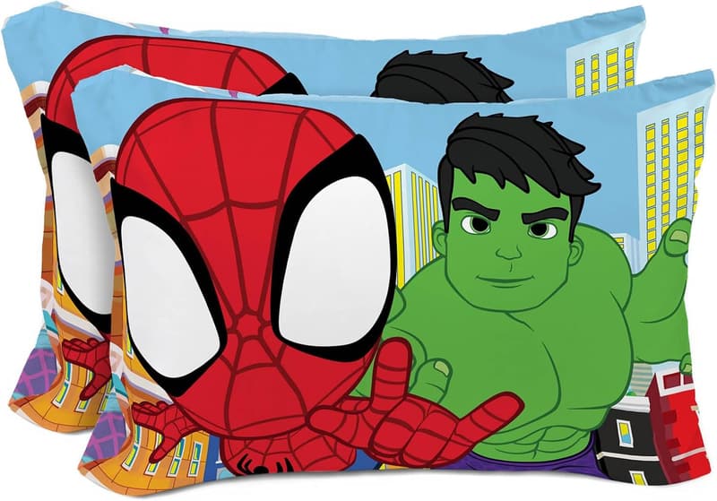 Spidey & Friends Reversible Pillowcases for Kids' Bedding