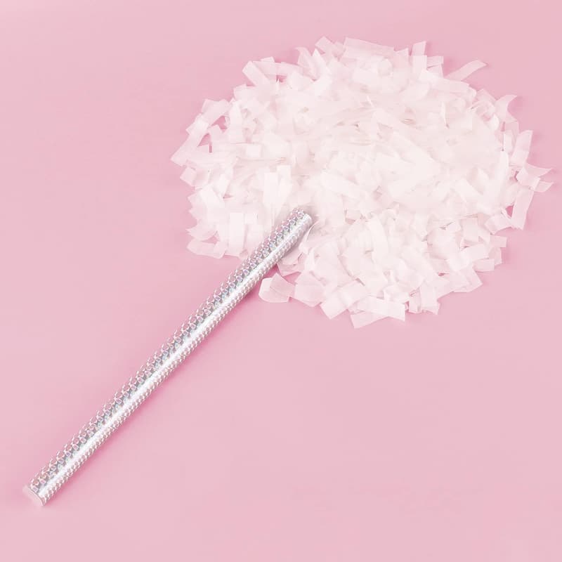 Wedding Confetti Wands - 30 Pack, 14 Inch Tissue Sticks