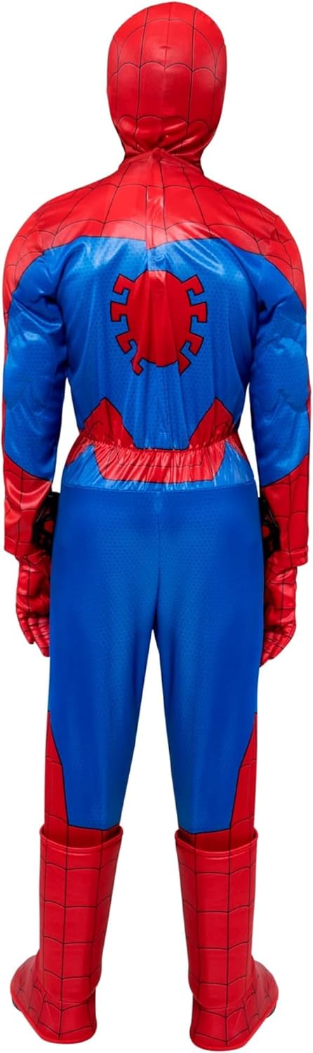 Spider-Man Youth Halloween Costume with Padded Jumpsuit & Mask