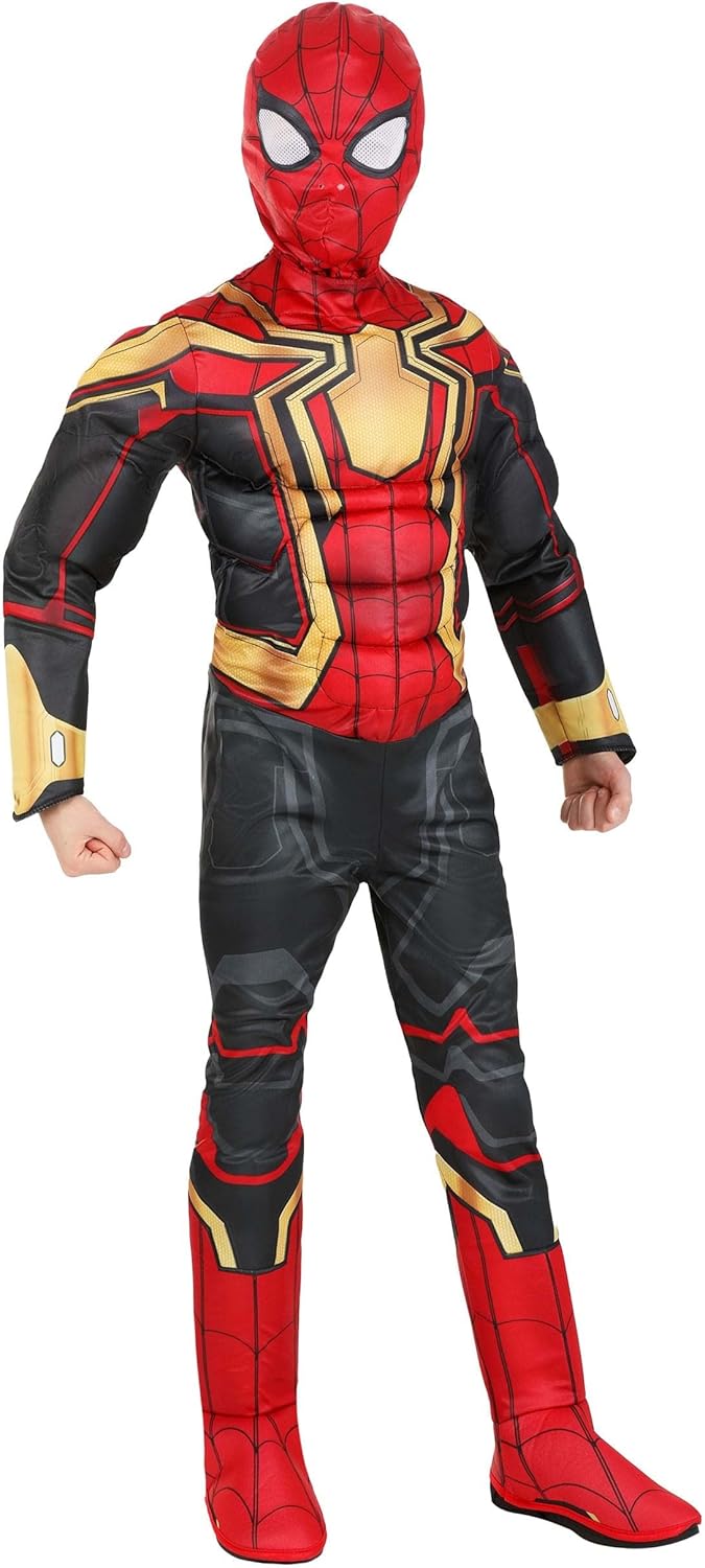 Spider-Man Youth Halloween Costume - Premium Padded Jumpsuit