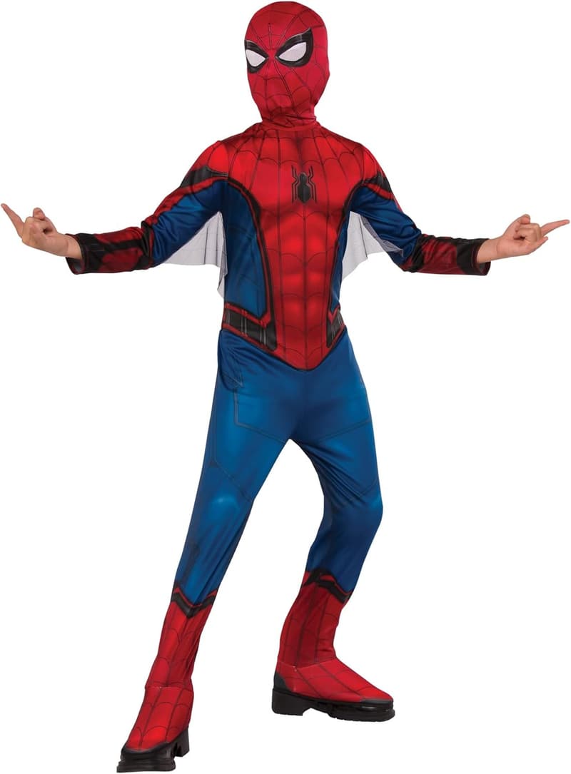 Spider-Man Costume & Mask for Kids - Red/Blue