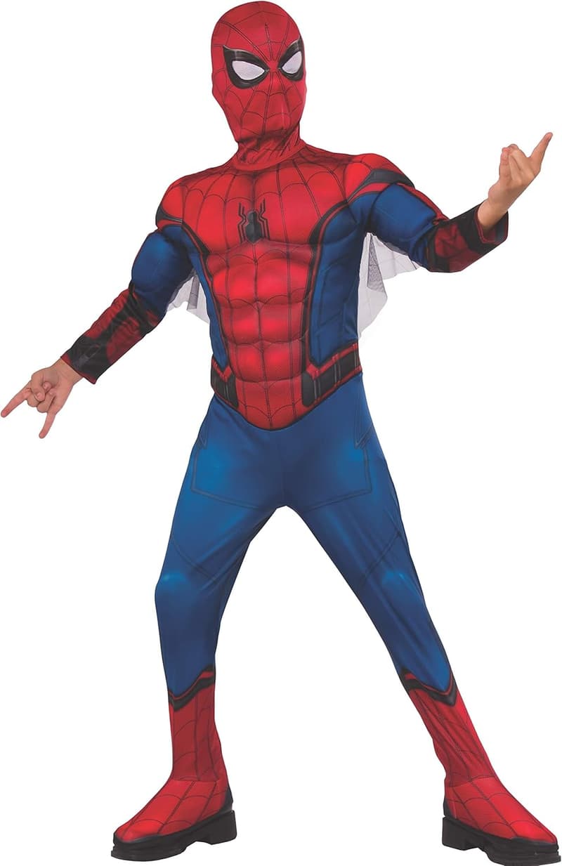 Spider-Man Costume & Mask for Kids, Deluxe Edition