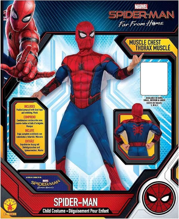 Spider-Man Costume & Mask for Kids, Deluxe Edition