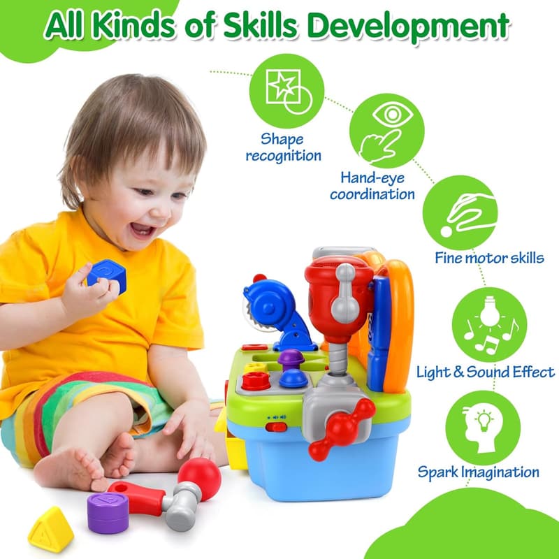 Musical Learning Workbench for 1-Year-Old Boys