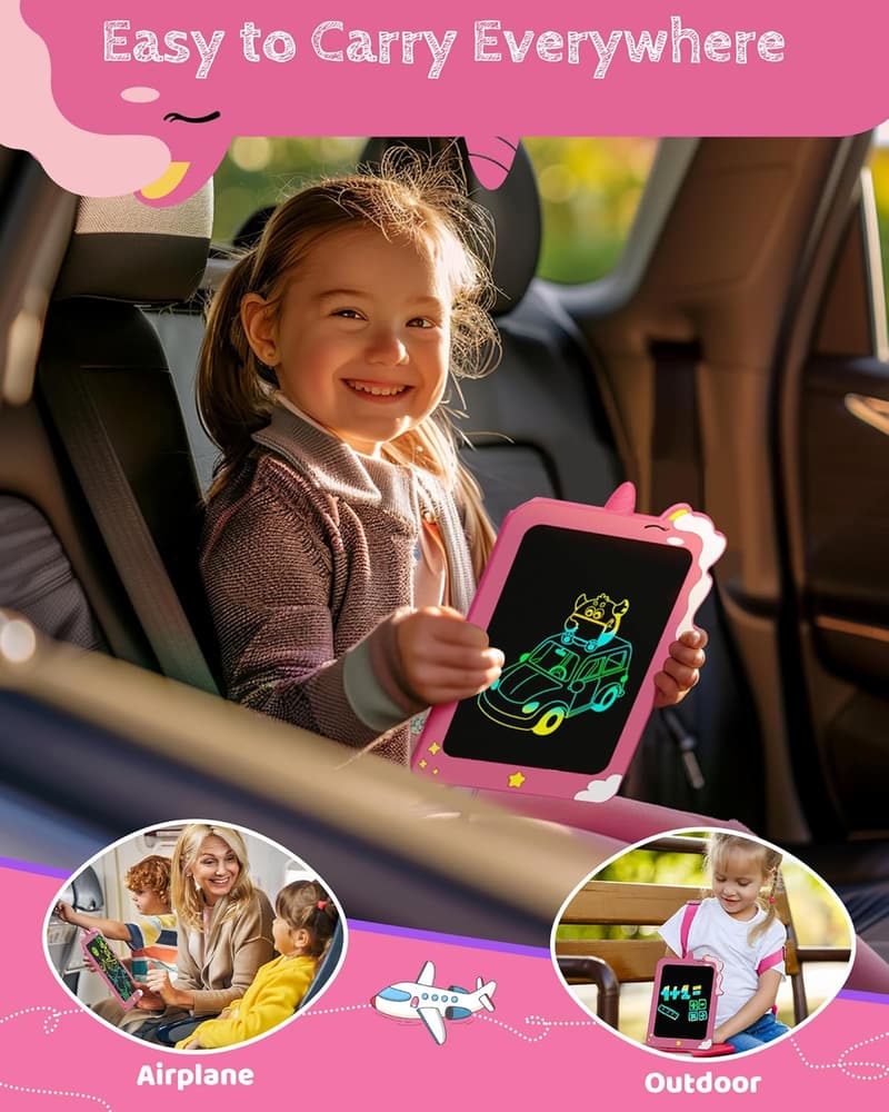 Unicorn LCD Writing Tablet for Kids - 8.5 Inch Educational Doodle Board