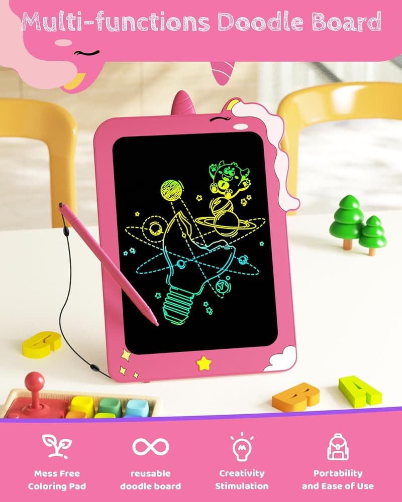 Unicorn LCD Writing Tablet for Kids - 8.5 Inch Educational Doodle Board
