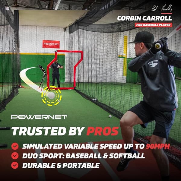 Baseball Pitching Machine Training Bundle with Dimpled Balls
