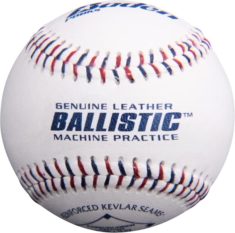 Durable Leather Baseballs - 12-Pack for Pitching Machines