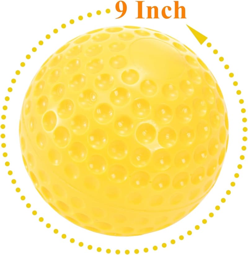 12-Pack Green Dimpled Baseballs for Hand-Eye Coordination Practice