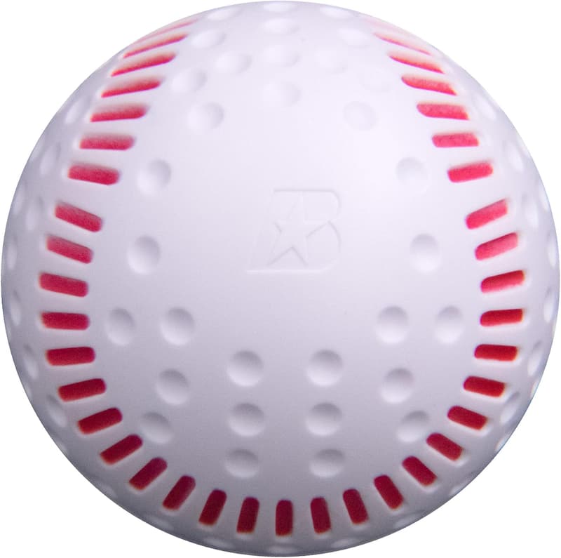 Baden White Dimpled Baseballs - 12-Pack for Consistent Training