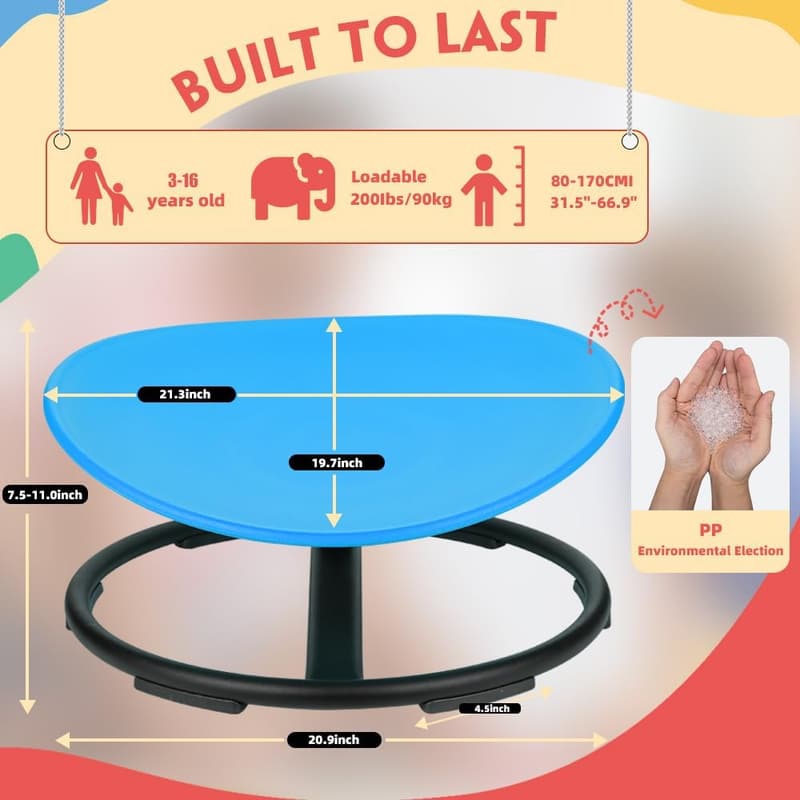 Sensory Spinning Chair for Kids' Coordination - Gift for Ages 2-4