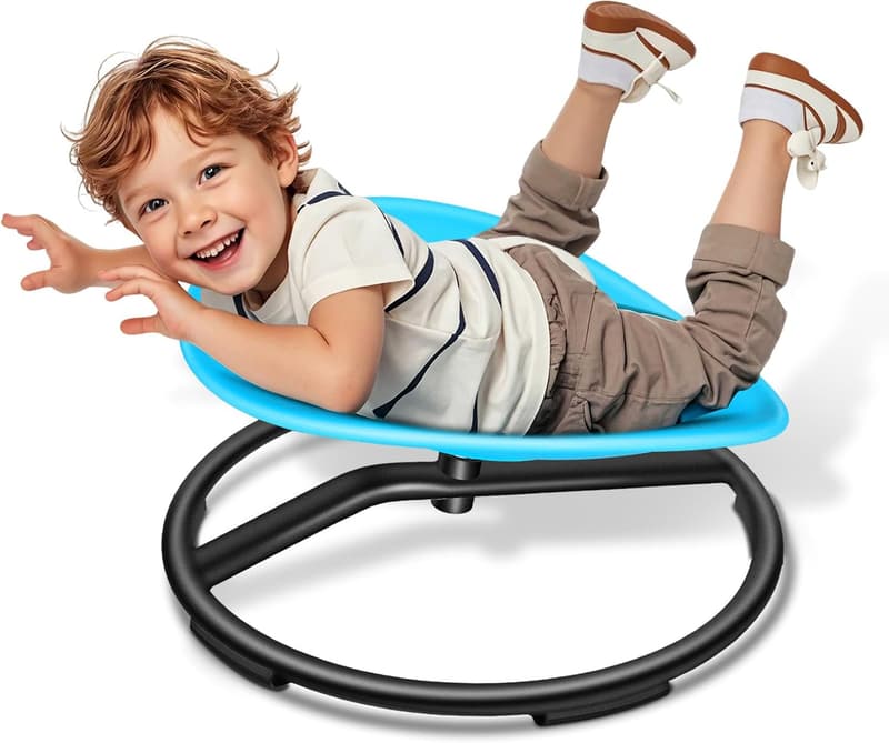 Sensory Swivel Chair for Kids with ADHD and Autism (Blue)