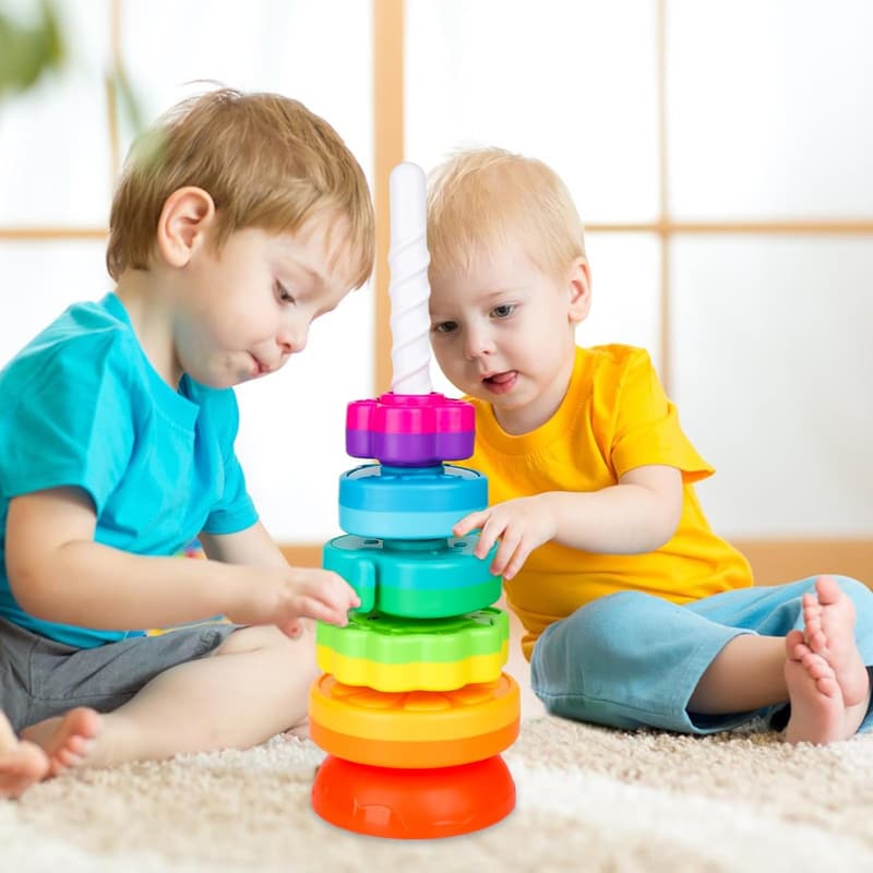 Montessori Ring Stacker Toy for Babies 12+ Months