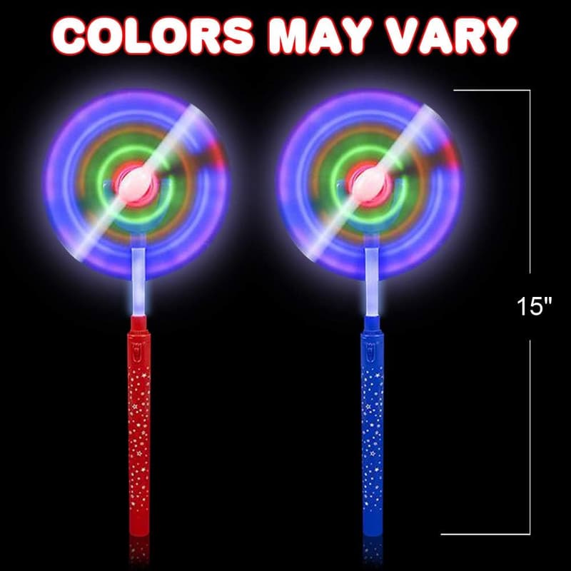 LED Spinning Wand Toy - Fun Party Favor for Kids