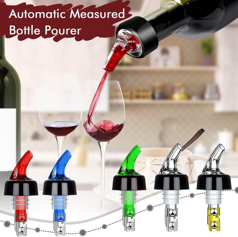 Automatic Measured Bottle Pourer - 1oz Liquor Dispenser - 40 Pack