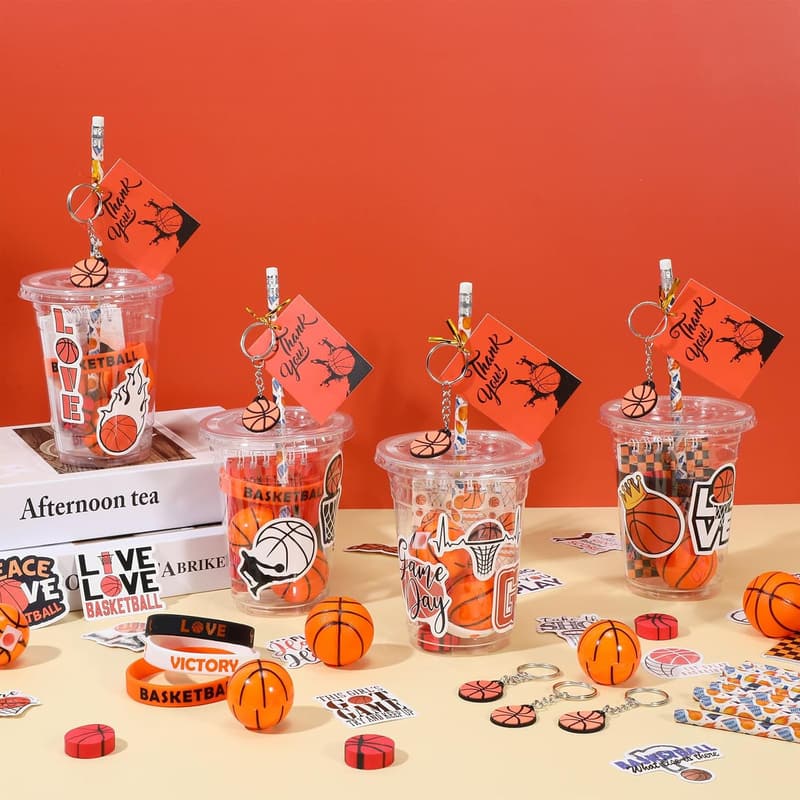 Basketball Birthday Party Favor Set - 195 Pcs Gift Collection