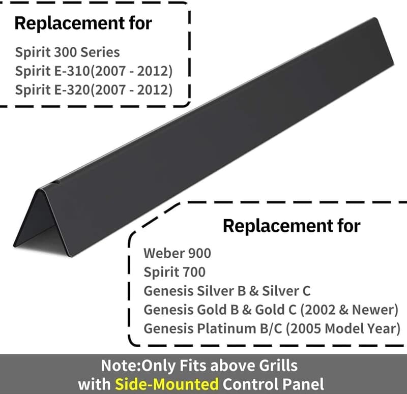 Replacement Flavorizer Bars for Weber Genesis & Spirit Grills, 5-Pack