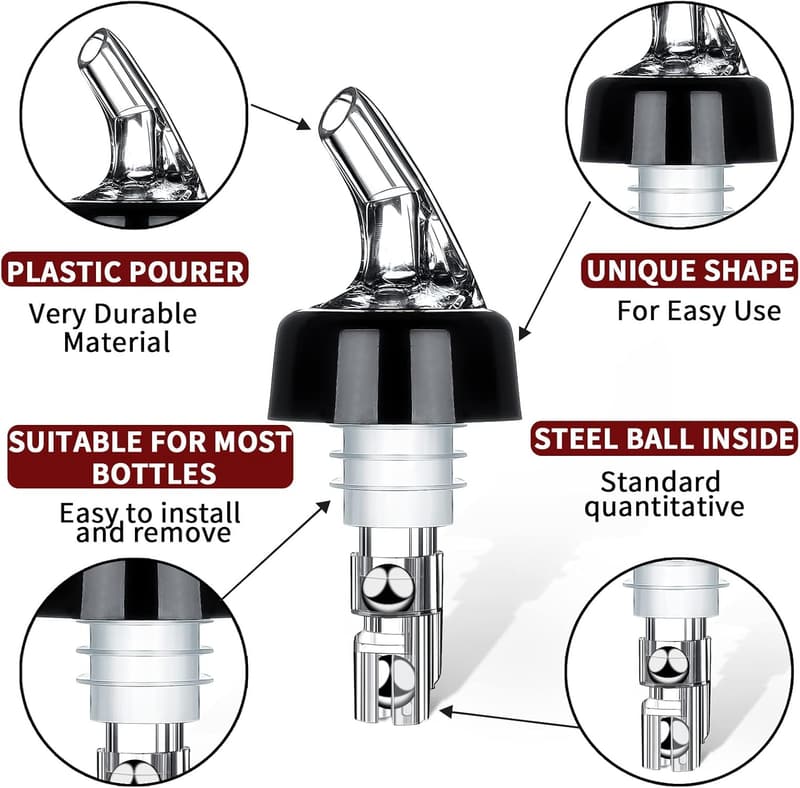 Automatic Bottle Pourer for Wine & Cocktails - Home Bar Tool