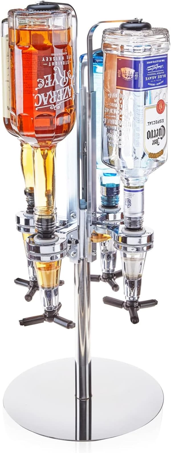 Durable 4-Bottle Liquor Tap Dispenser for Home Bars