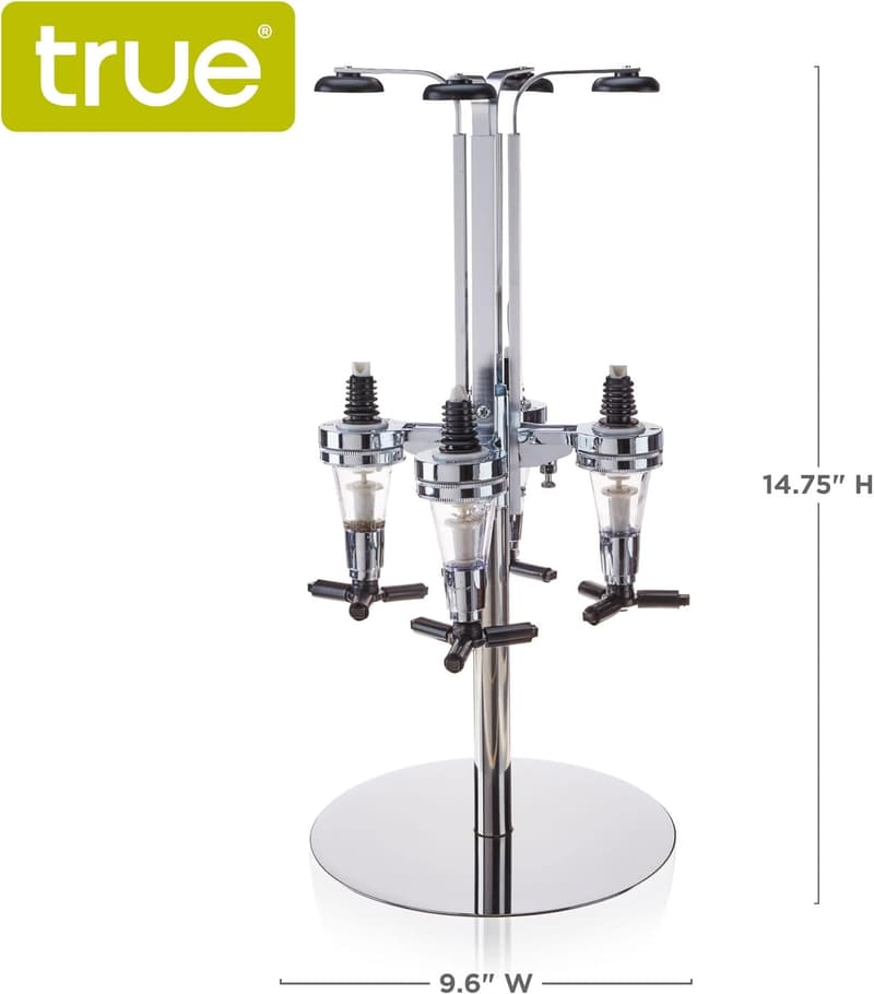 Durable 4-Bottle Liquor Tap Dispenser for Home Bars