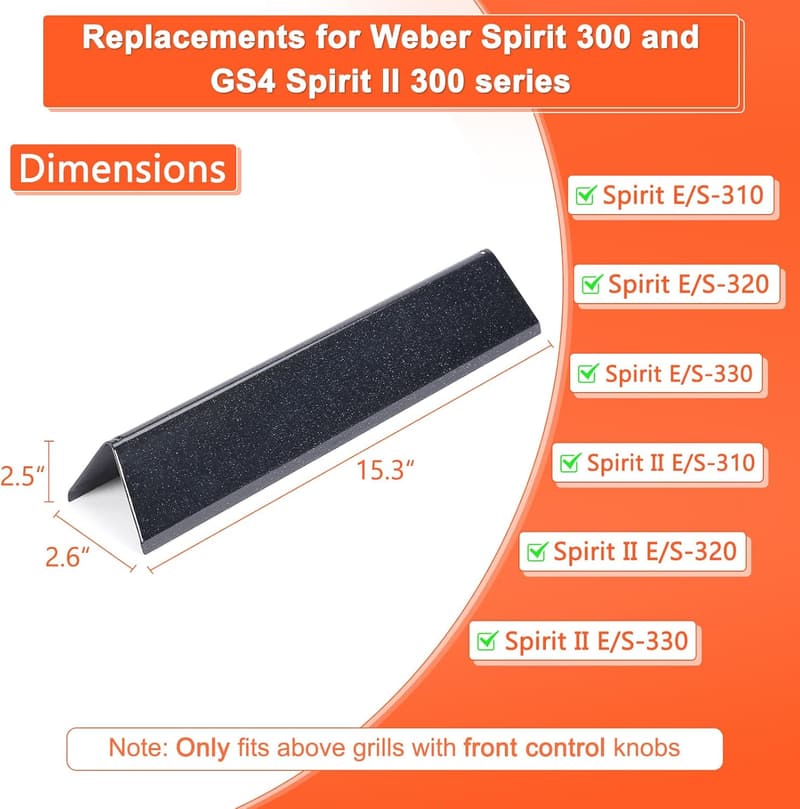 Weber Spirit Grill Replacement Flavorizer Bars (15.3