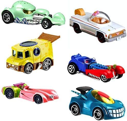 SpongeBob Underwater Racer Die-Cast 6-Pack Car Set