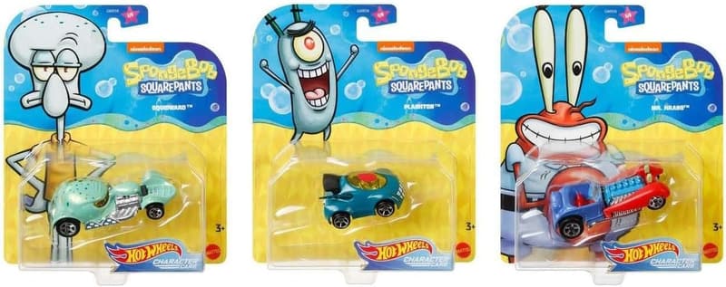 SpongeBob Underwater Racer Die-Cast 6-Pack Car Set