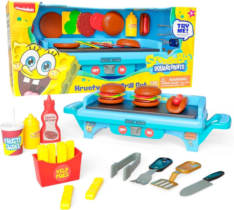 SpongeBob SquarePants Kids Grill Playset for Ages 6-10