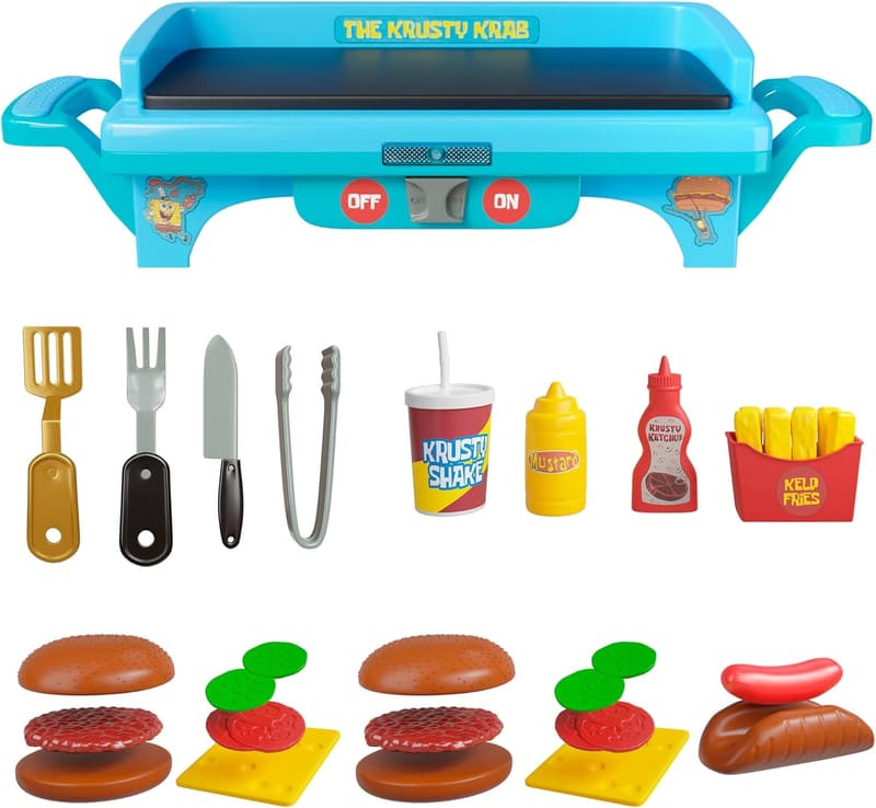 SpongeBob SquarePants Kids Grill Playset for Ages 6-10