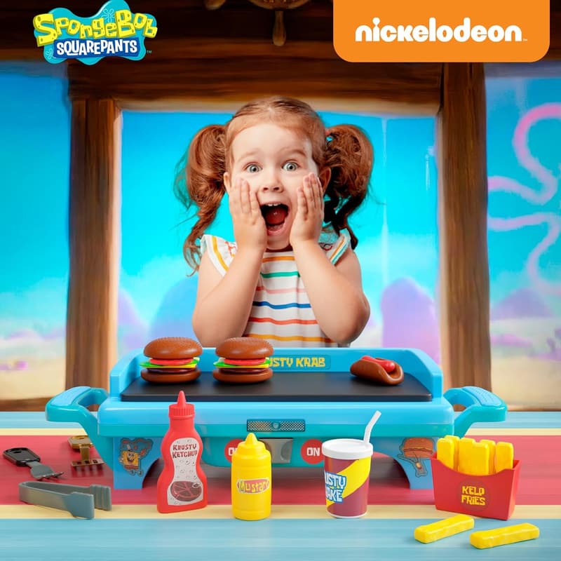 SpongeBob SquarePants Kids Grill Playset for Ages 6-10