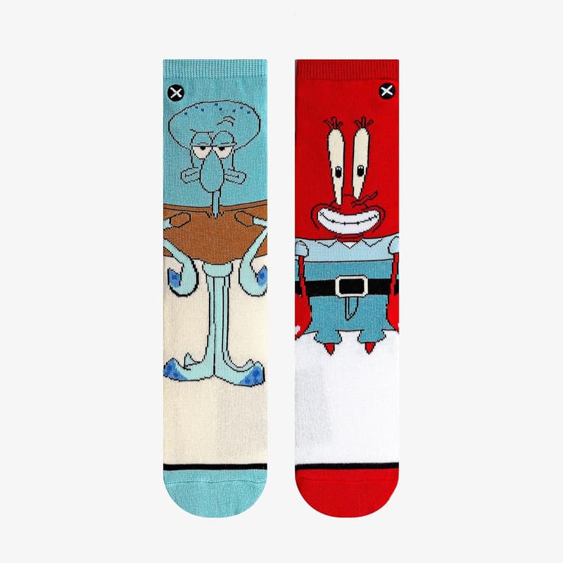 Kids' Nickelodeon Socks - SpongeBob & TMNT Crew Size 7-10