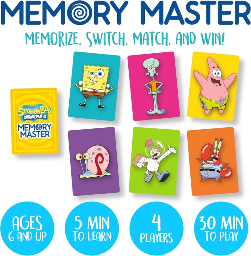 SpongeBob SquarePants Aquarius Memory Card Game