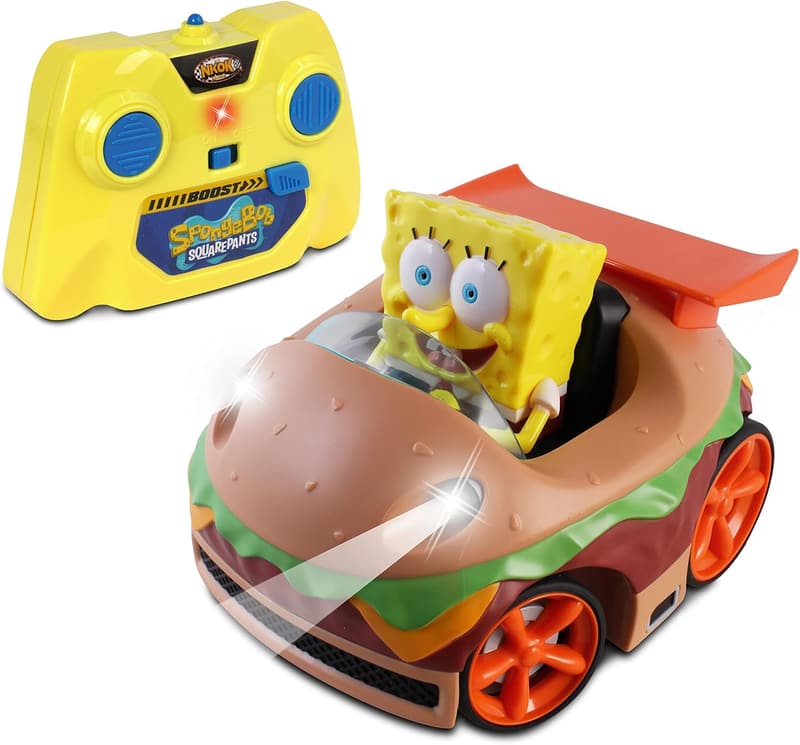SpongeBob Krabby Patty RC Vehicle with Lights & Turbo Boost