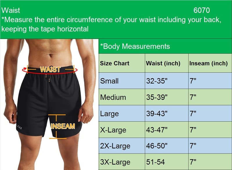 Men's Dry Fit 2-in-1 Running Shorts with Pockets
