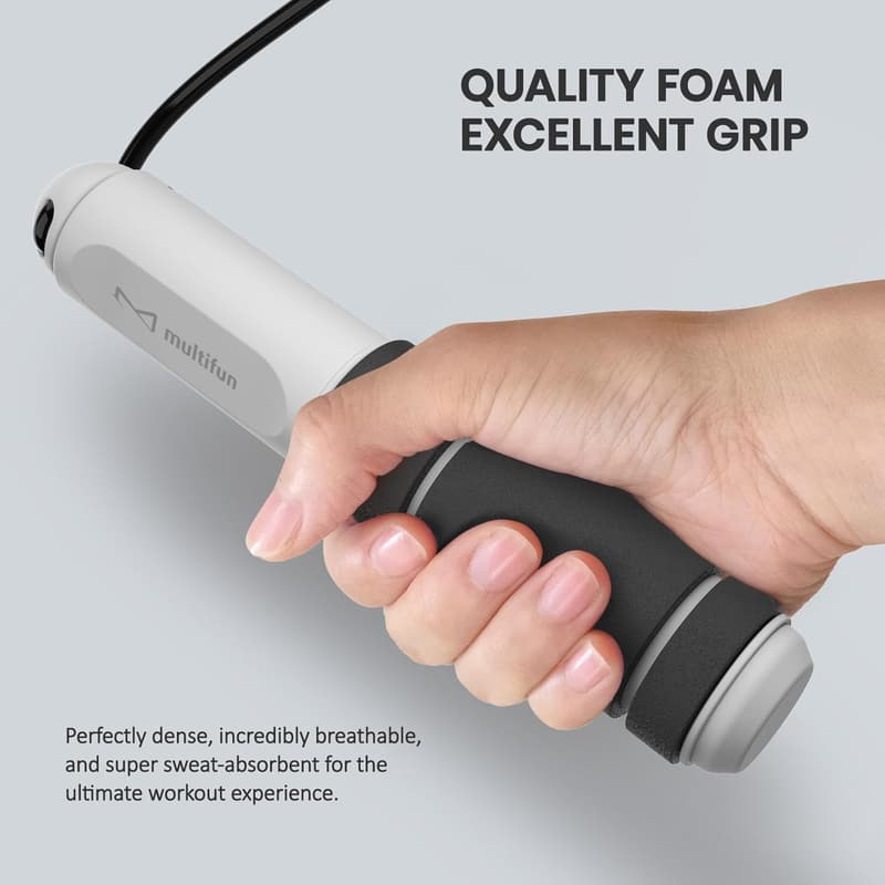 Adjustable Digital Jump Rope with Calorie Counter for Fitness