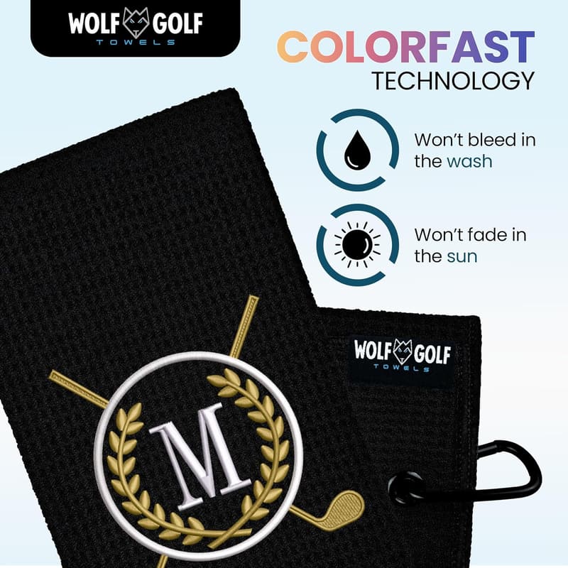 Personalized Monogrammed Golf Towels for Men and Women